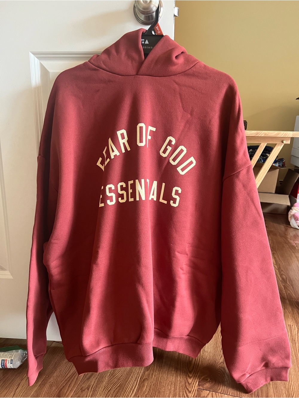 Fear of God Essentials Crewneck Sweater - Brick Red